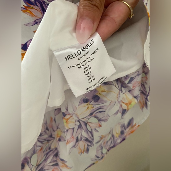 Hello Molly Ruffled Out Dress Size 8 Medium - Picture 9 of 10